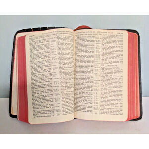 Holman Black Leather Bible 1945 First Church of Christ Pittsfield Well Loved